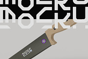 Knife Mockup, a Household Mockup by hiddemaru (Thumbnail 3 of 4)