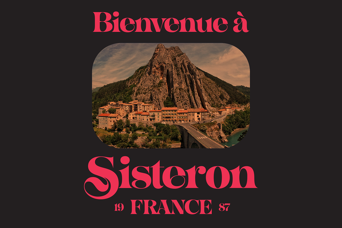 Sisteron, a Font by Simon Walker (Photo 1 of 8)