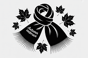 Autumn Girl Silhouette with Scarf, a Graphic by Creativeshirt (Thumbnail 9 of 9)