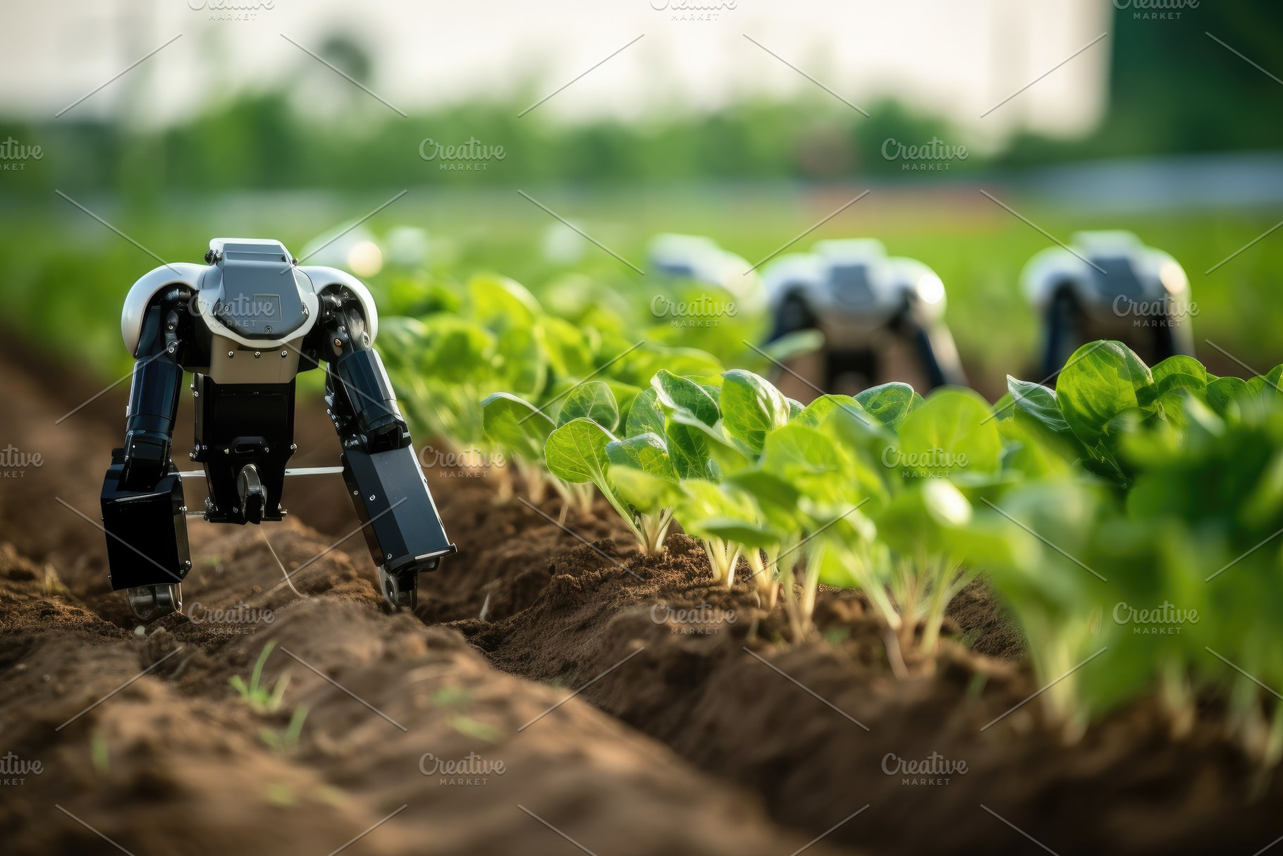 A robot stands firmly in the dirt, s, a Photo by Iftikhar Alam
