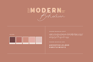 Modern Bohemian Font Duo