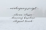 Mahogany Script, a Script Font by Areatype (Thumbnail 2 of 8)