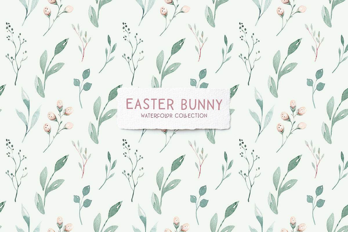 Easter bunny watercor collection, an Animal Illustration by Peace ART (Photo 9 of 13)