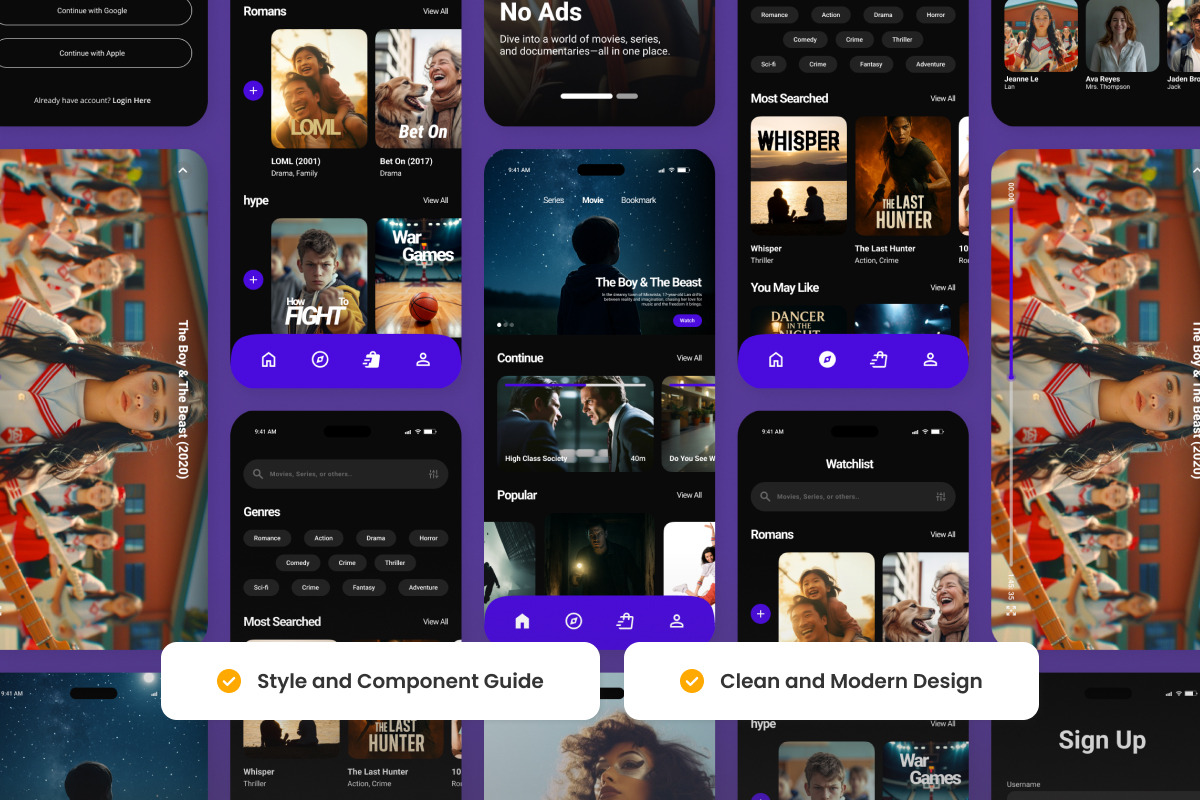 Yumm – Movie App Design Template, an App Template by productype1 (Photo 3 of 5)