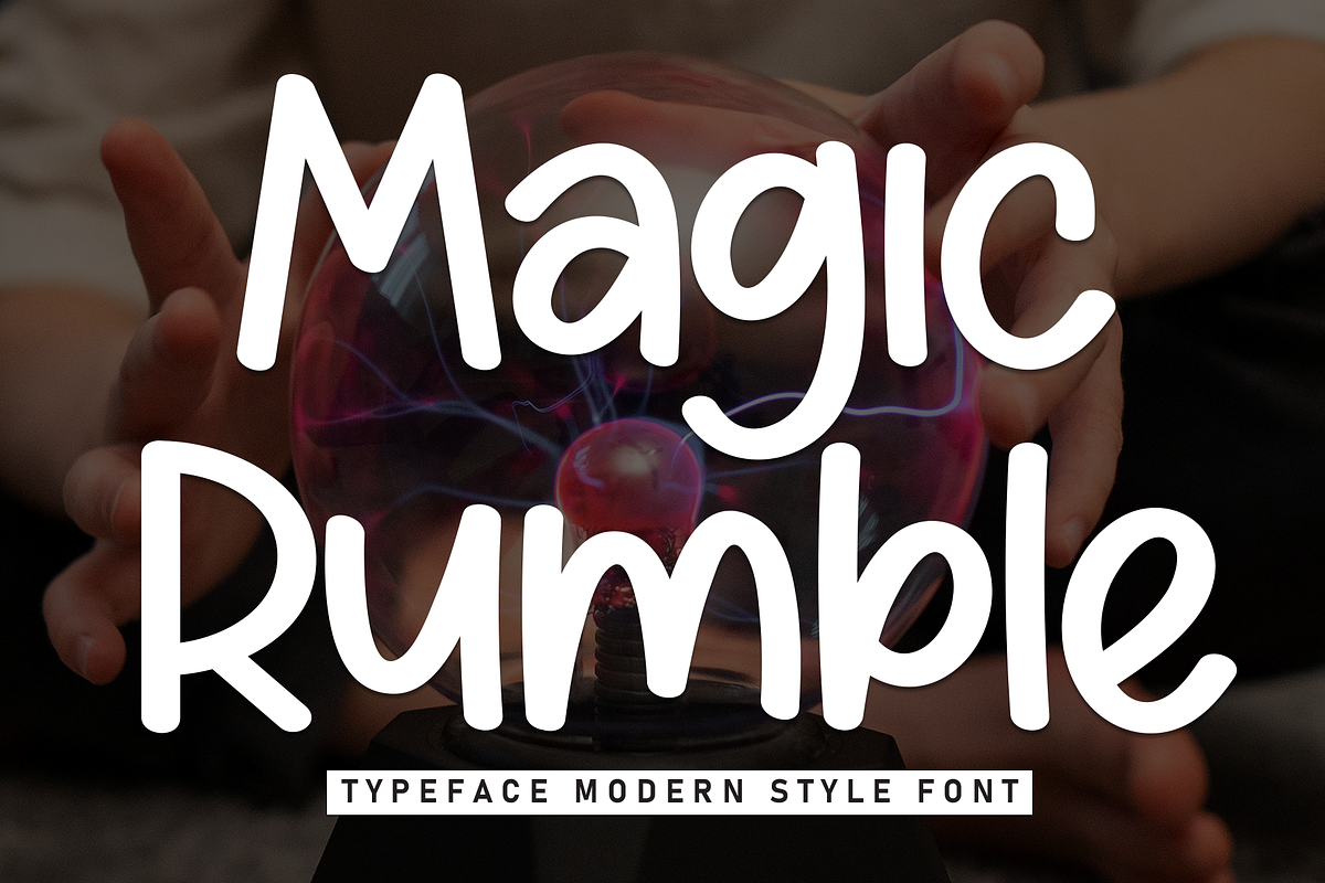 Magic Rumble | Script Font, a Script Font by Scratchones (Photo 1 of 8)