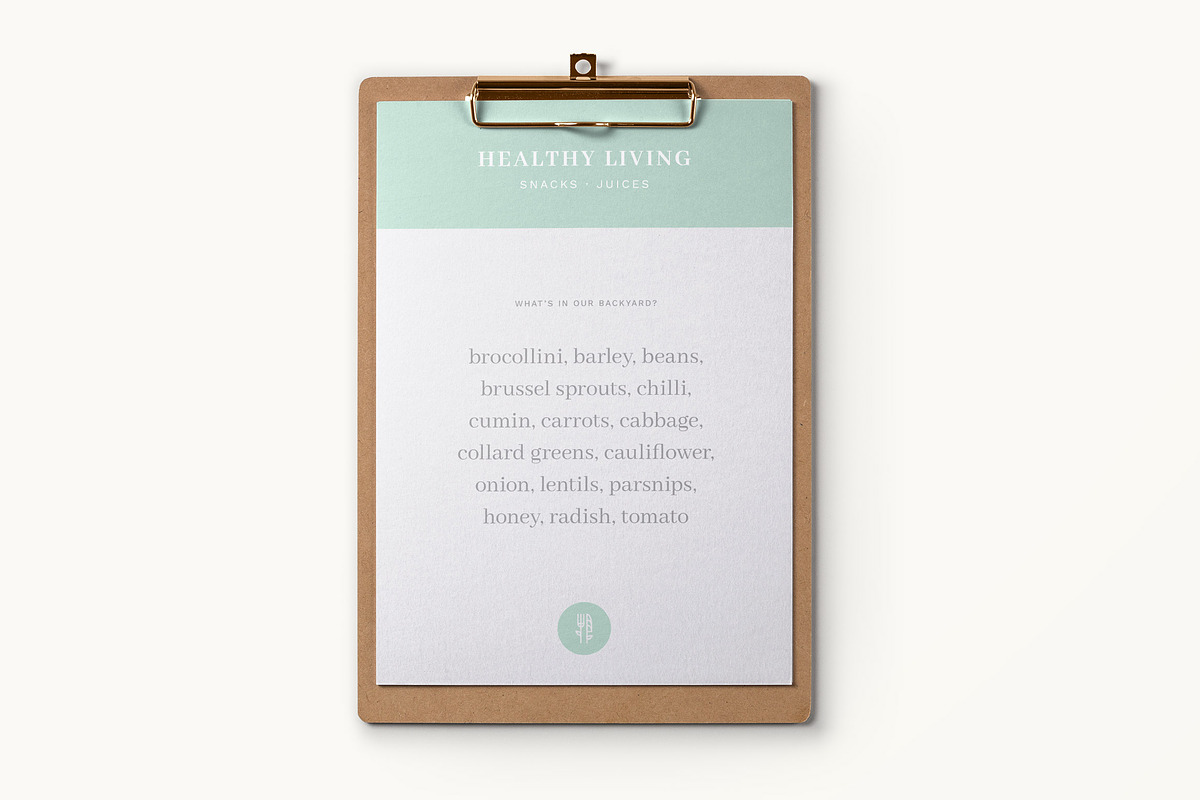 10 Minimal Healthy Food Logos, a Branding & Logo Template by GudBrand Studio (Photo 5 of 10)