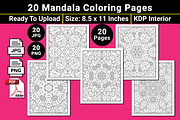 Printable Mandala Coloring Page, a Pattern Graphic by mirajeee (Thumbnail 3 of 4)