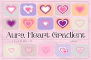 Aura Heart Gradient, an Object Illustration by JulsIst (Thumbnail 1 of 6)