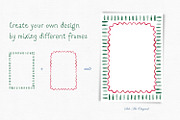Watercolor Christmas Frames Clipart, an Object Graphic by Solo Art Original (Thumbnail 5 of 9)