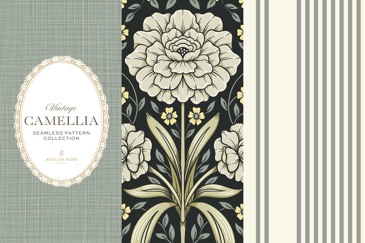Arts & Crafts Floral Patterns Black, a Pattern Graphic by Eclectic Anthology (Photo 5 of 10)