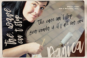 Danica Tribute Brush & SVG Font, a Script Font by Cruzine (Thumbnail 6 of 14)