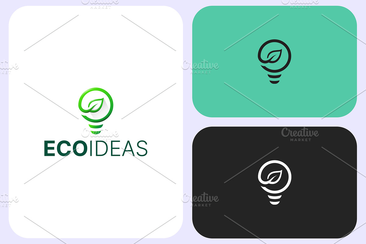 Eco Ideas Logo Template, a Branding & Logo Template by Graplick (Photo 2 of 3)