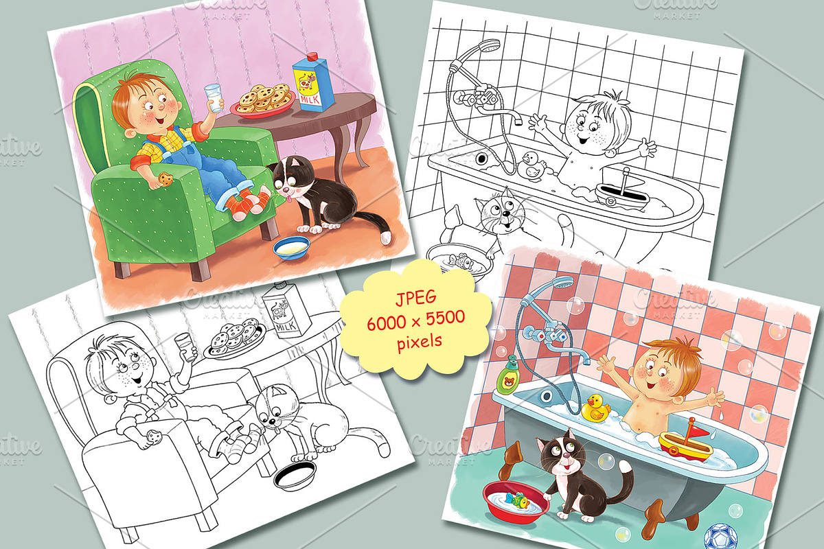 Little boy's day. Schedule, an Animal Illustration by Haso (Photo 6 of 12)