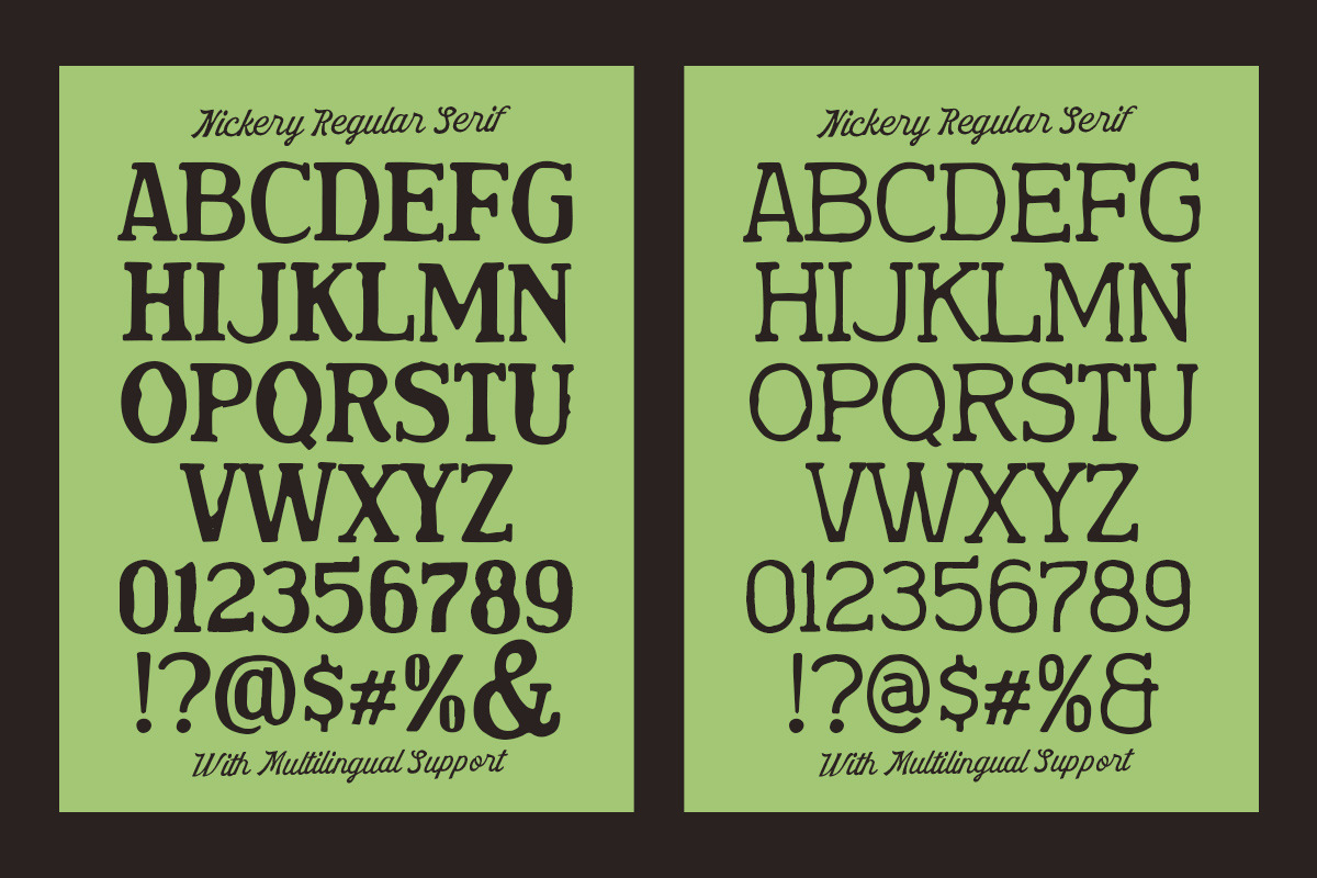 Nickery Organic Font Trio, a Script Font by Letterhend Studio (Photo 7 of 9)