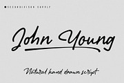 John Young, a Script Font by Secondivison Supply (Thumbnail 1 of 8)