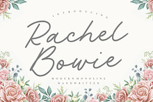 Rachel Bowie - Modern Monoline Font