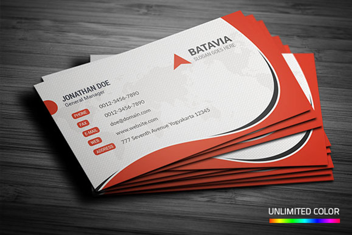 Corporate Business Card, a Business Card Template by InfinityArt (Photo 1 of 4)