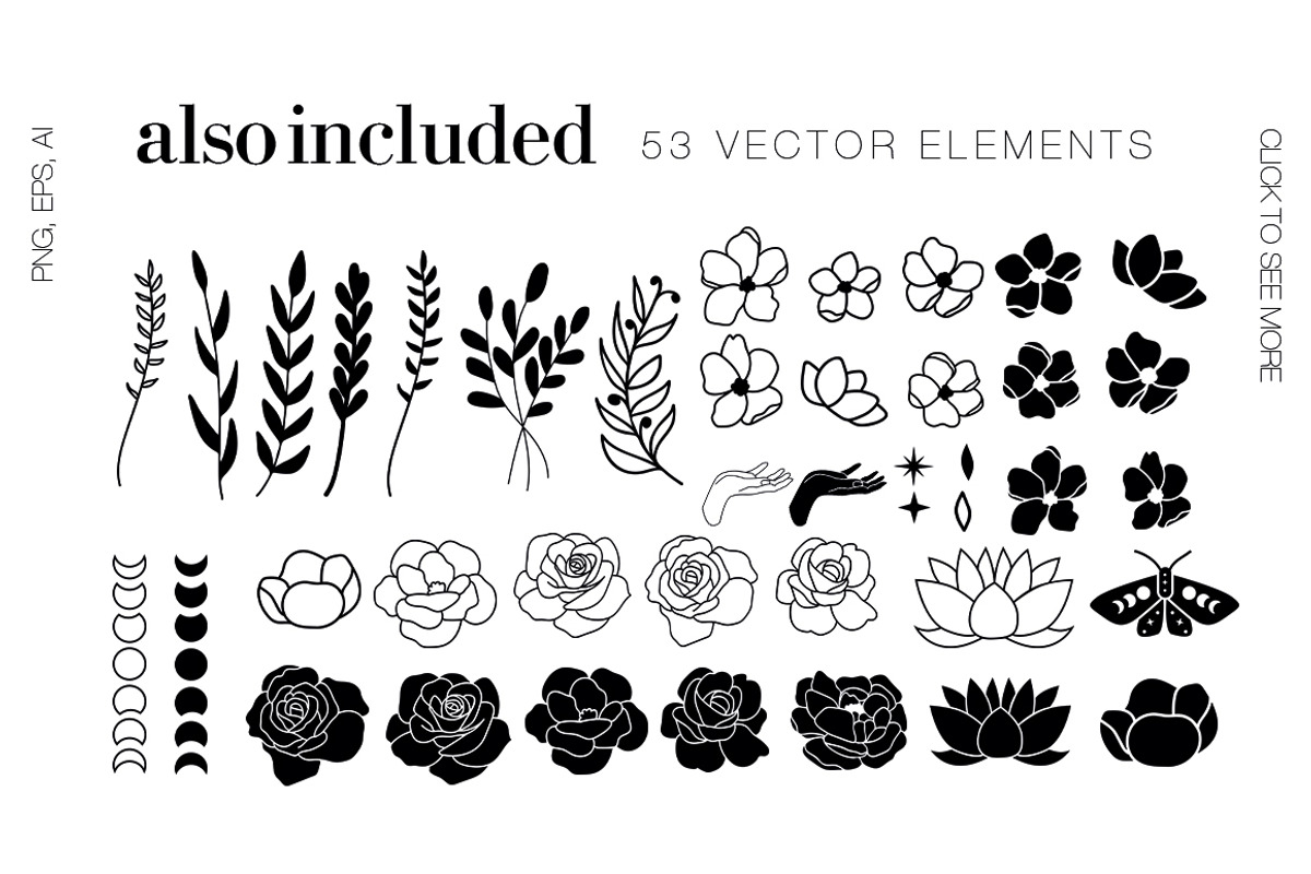 Floral moon & Zodiac Constellations, an Illustration by Art Dari Autumn (Photo 7 of 15)
