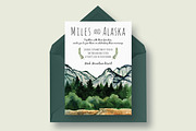 Mountain Wedding Invitation Suite, an Invitation Template by Knotted Design (Thumbnail 3 of 3)