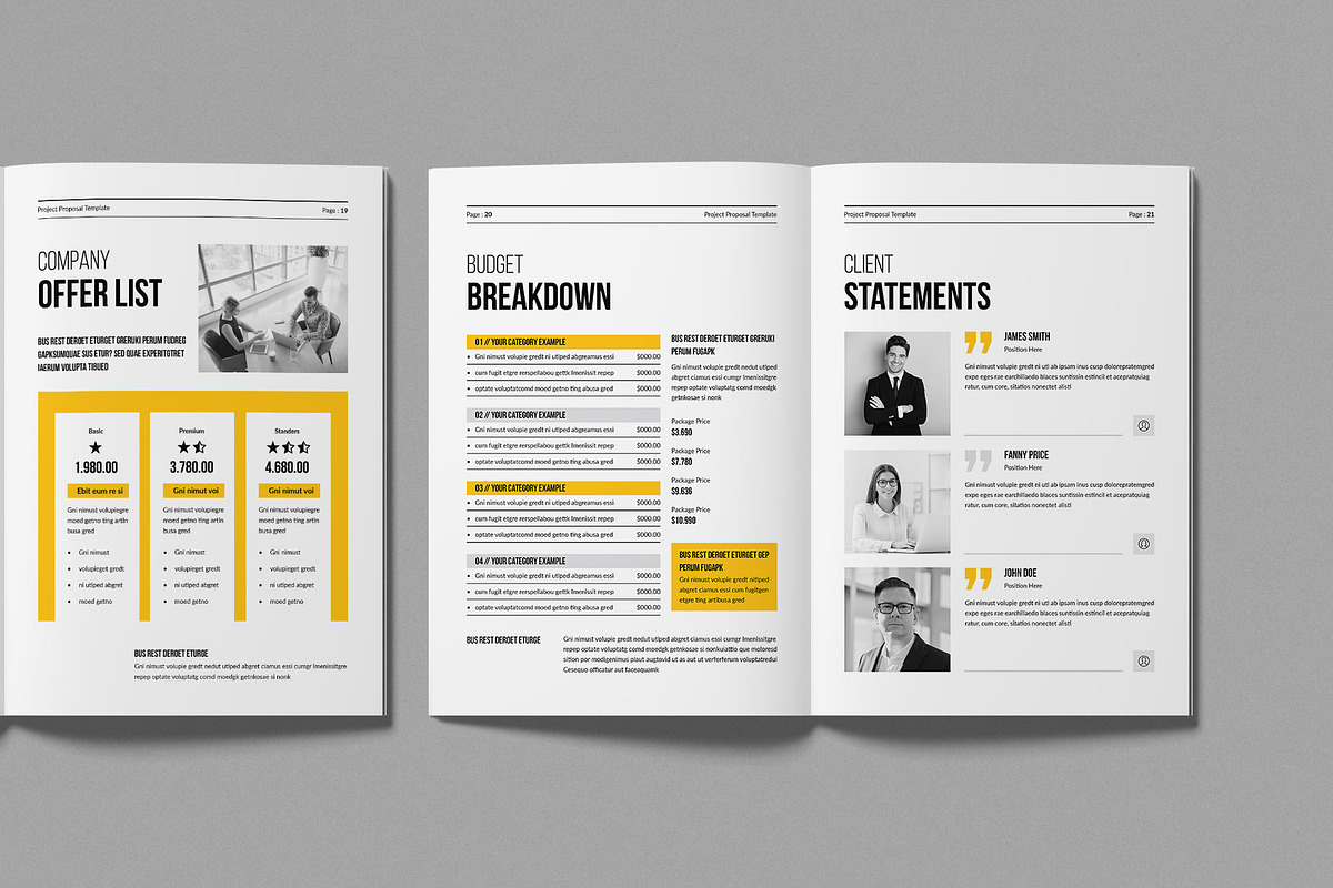 Project Proposal Template, a Brochure Template by Work-Envance (Photo 7 of 10)