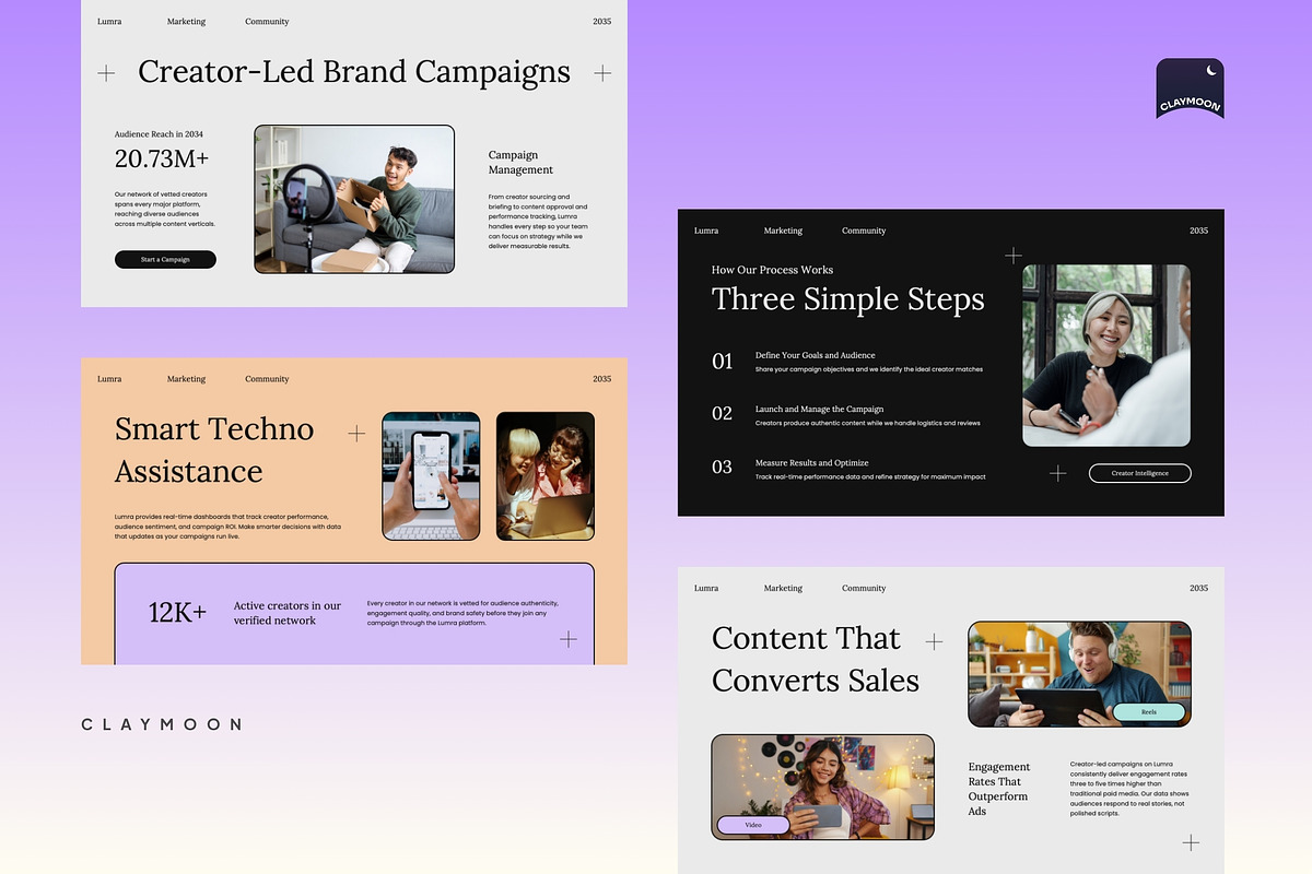 Influencer Marketing Agency, a Presentation Template by Claymoon Lab (Photo 4 of 7)
