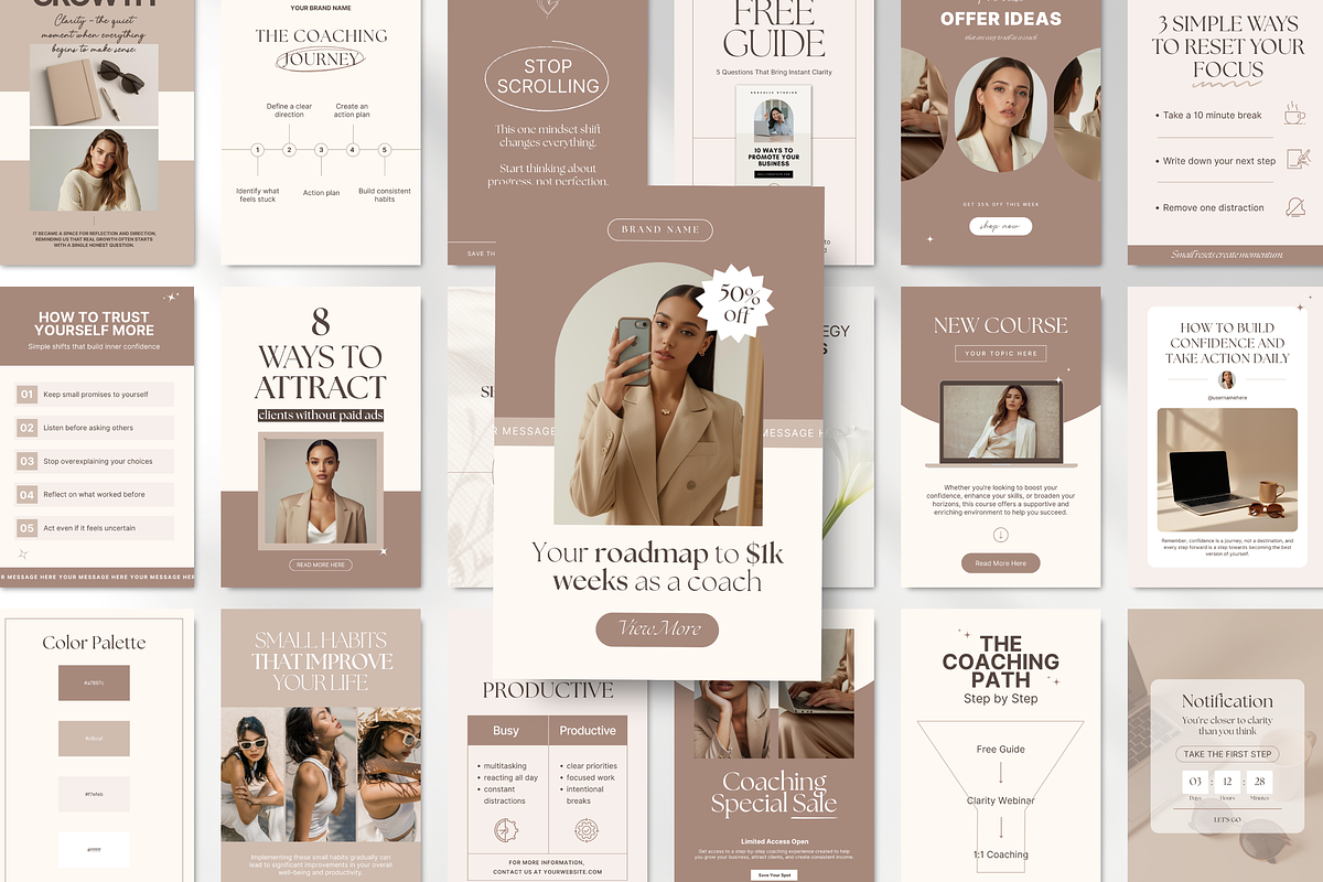 Coach Social Media Branding Bundle, a Social Media Template by DigiPax (Photo 10 of 15)