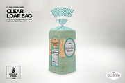 Clear Loaf/BreadBag Packaging Mockup, a Cups & Container Mockup by INCDesign (Thumbnail 9 of 10)
