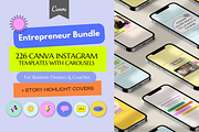 Retro Pink & Purple Canva Insta Pack, a Social Media Template by Guavamelo Studio (Thumbnail 1 of 17)