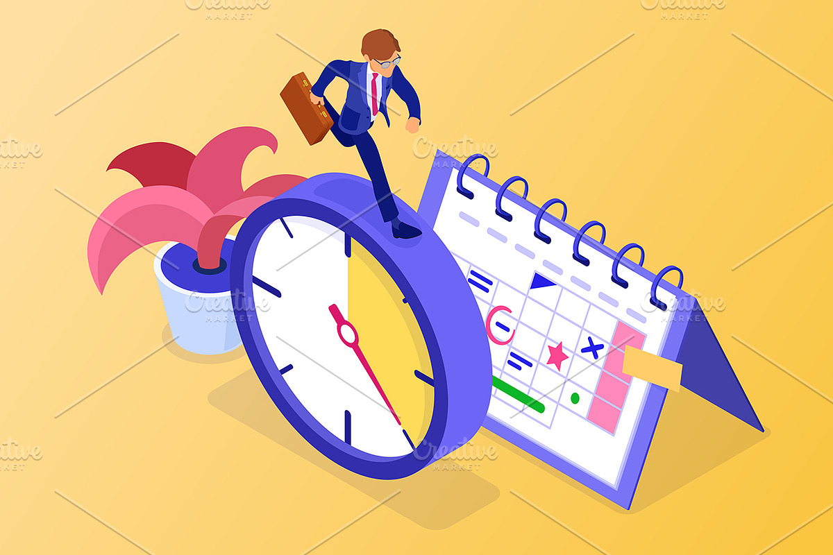 Planning Schedule or Time Management, an Education Illustration by TAlex (Photo 5 of 6)