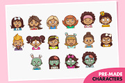 Kids Avatars Creator + 80 Characters, a Person Illustration by wowu (Thumbnail 5 of 17)