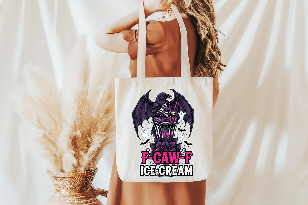 F-CAW-F Ice Cream PNG, an Illustration by Craft Nest (Photo 3 of 6)