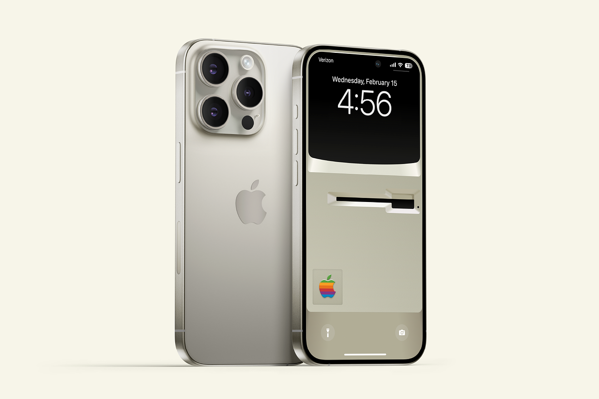 Macintosh 128K iPhone Wallpaper, a Wallpaper Graphic by Obscure Shop (Photo 1 of 5)