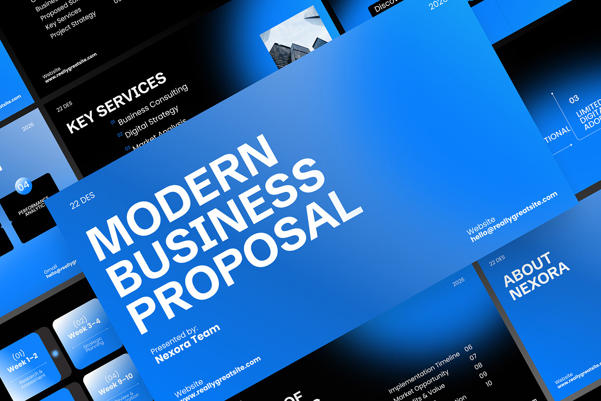 Modern  Business Presentation, a Presentation Template by adoestudio (Photo 2 of 8)