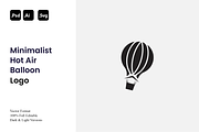 Minimalist Hot Air Balloon Logo, a Branding & Logo Template by Luxury Logos (Thumbnail 1 of 4)