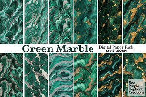 Green Marble Texture Granite Stone