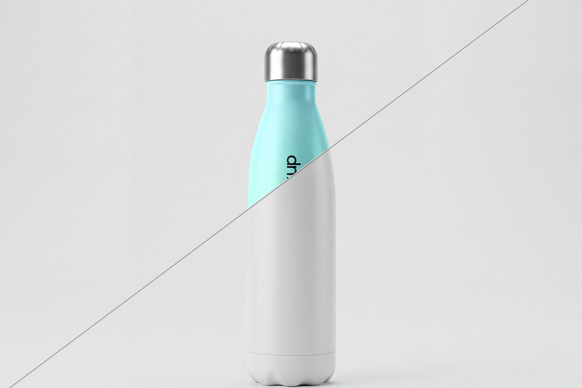 Sport Water Bottle Mockup Template