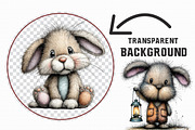 Cute Easter Bunny Clipart, an Illustration by Libby Wishes (Thumbnail 3 of 6)