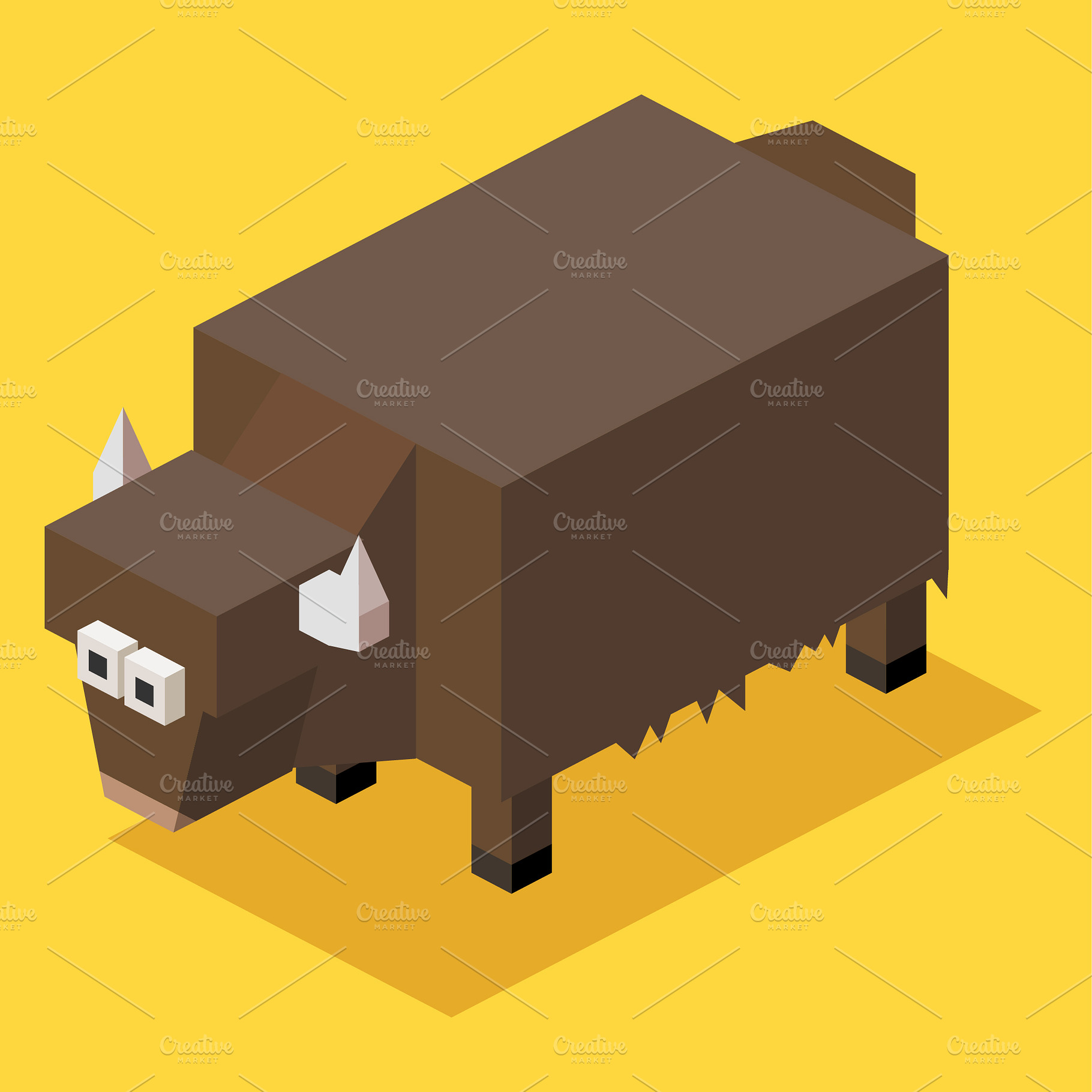 3D Illustration Isometric Collection, an Animal 3D Model by Designbytowo (Photo 12 of 16)