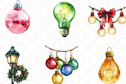 Christmas Light Clipart, an Illustration by Black Bird Studio (Thumbnail 3 of 6)