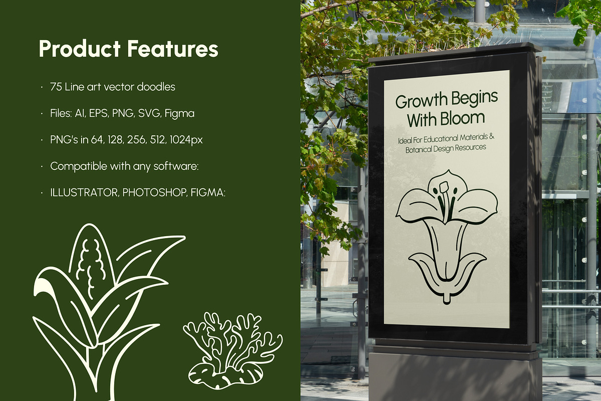 Biology Doodles Icon Pack, an Outline Icon by Vectors Market (Photo 2 of 7)