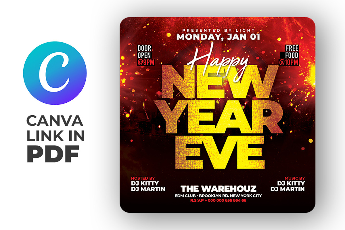 Happy New Year Flyer Template, a Flyer Template by Artonix (Photo 3 of 3)