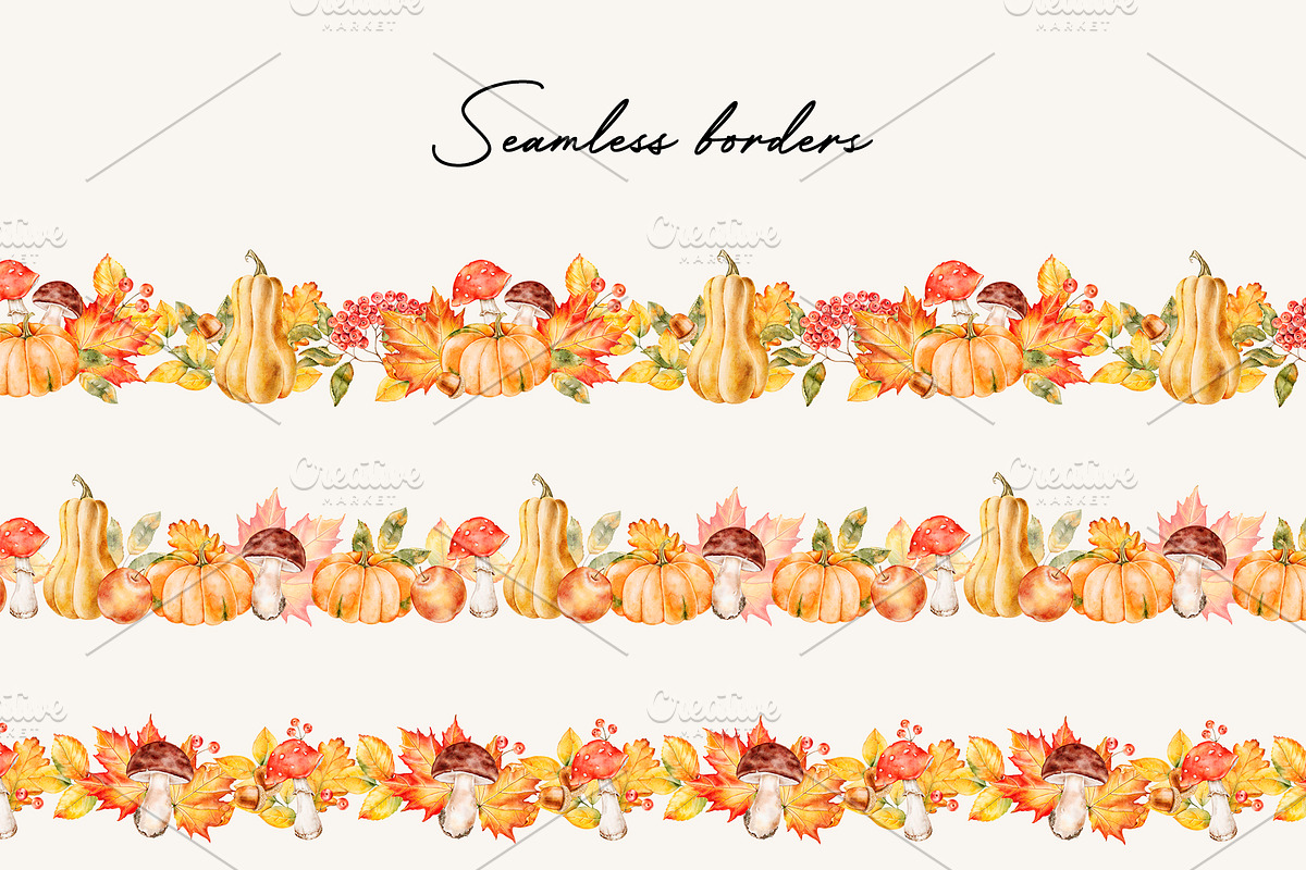 Autumn, Fall watercolor clipart, a Seasonal Illustration by Eves_Aquadreams (Photo 7 of 12)