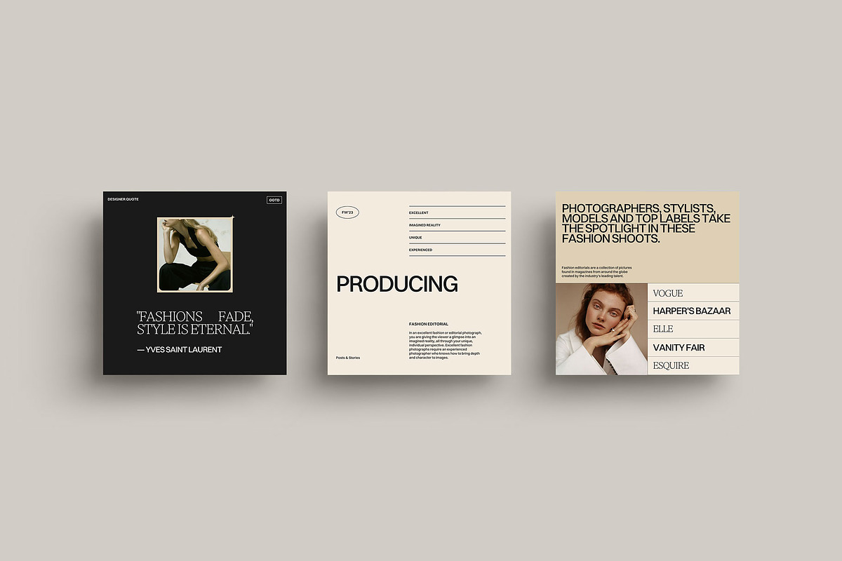 Editorial Instagram Post, a Social Media Template by Moscovita Studio (Photo 7 of 18)