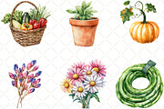 Gardening Day Watercolor Clipart, an Illustration by Black Bird Studio (Thumbnail 4 of 6)