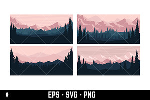 Vector landscapes, a Seasonal Illustration by Vectorhight