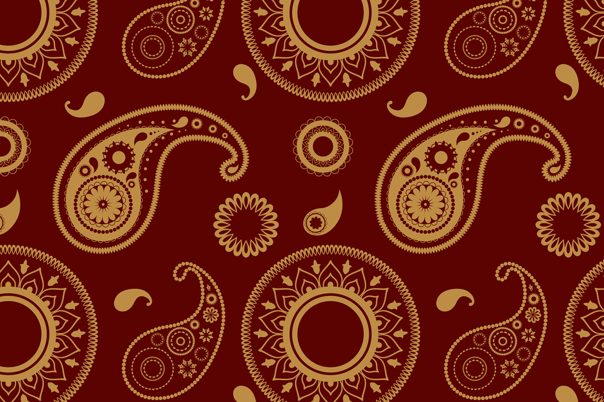 Oriental paisley set, patterns, a Decorative Illustration by Good Studio (Photo 4 of 11)