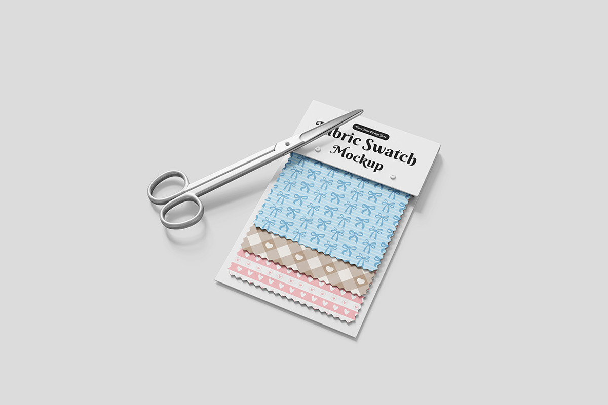 Fabric Swatch Mockup PSD, an Advertising Mockup by Indah (Photo 4 of 6)