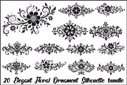 Elegant Floral Ornament Bundle, an Illustration by jahid234 (Thumbnail 1 of 21)