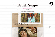 Brush scape social media graphic, a Social Media Template by Chanut is industries (Thumbnail 9 of 11)