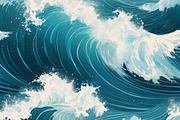 Ocean Waves, a Decorative Illustration by h.utomo (Thumbnail 31 of 31)